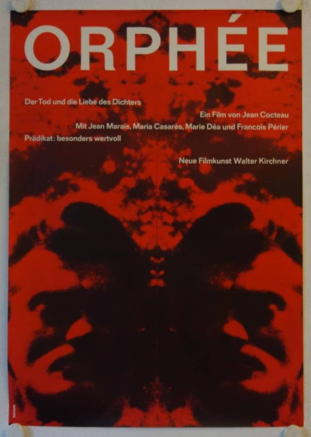Orphee originales deutsches Filmplakat